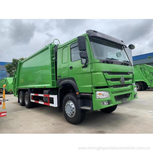 HOWO 18 cbm garbage compressed rubbish collect truck